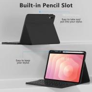 Калъф с блутут клавиатура за Samsung Galaxy Tab S11 11.0 X730 / X736B от Tech-Protect SC Pen - Black
