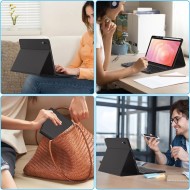 Калъф с блутут клавиатура за Samsung Galaxy Tab S11 11.0 X730 / X736B от Tech-Protect SC Pen - Black