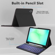 Калъф с блутут клавиатура за Samsung Galaxy Tab A9 / A11 8.7 от Tech-Protect SC Pen - Black