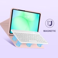 Калъф с блутут клавиатура за Samsung Galaxy Tab A9 / A11 8.7 от Tech-Protect SC Pen - Pink