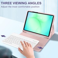 Калъф с блутут клавиатура за Samsung Galaxy Tab A9 / A11 8.7 от Tech-Protect SC Pen - Pink