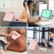 Калъф с блутут клавиатура за Samsung Galaxy Tab A9 / A11 8.7 от Tech-Protect SC Pen - Pink