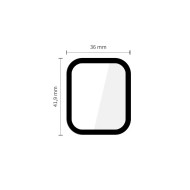 2 x хибридно стъкло за Apple Watch 4 / 5 / 6 / SE 1 / 2 / 3 (44mm)  от Tech-Protect Glass Flex+ - Черен