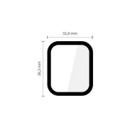2 x хибридно стъкло за Apple Watch 4 / 5 / 6 / SE 1 / 2 / 3 (40mm)  от Tech-Protect Glass Flex+ - Черен