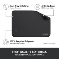 TECH-PROTECT A100 MOUSE PAD 35 x 25CM BLACK