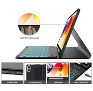 Калъф с блутут клавиатура за Xiaomi Poco Pad M1 / Redmi Pad 2 Pro 12.1 от Tech-Protect SC Pen - Black