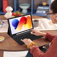 Калъф с блутут клавиатура за Xiaomi Poco Pad M1 / Redmi Pad 2 Pro 12.1 от Tech-Protect SC Pen - Black