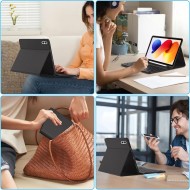 Калъф с блутут клавиатура за Xiaomi Poco Pad M1 / Redmi Pad 2 Pro 12.1 от Tech-Protect SC Pen - Black