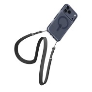 Удароустойчив кейс с MagSafe пръстен за iPhone 17 Pro Max от Spigen Ultra Hybrid Mag - Clear / Deep Blue