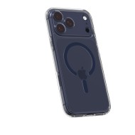 Удароустойчив кейс с MagSafe пръстен за iPhone 17 Pro от Spigen Ultra Hybrid Mag - Clear / Orange