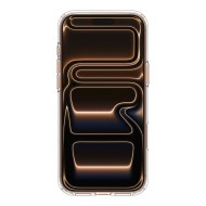 Удароустойчив кейс с MagSafe пръстен за iPhone 17 Pro от Spigen Ultra Hybrid Mag - Clear / Orange