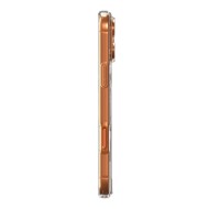 Удароустойчив кейс с MagSafe пръстен за iPhone 17 Pro Max от Spigen Ultra Hybrid Mag - Clear / Orange