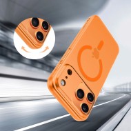 Тънък кейс с MagSafe за iPhone 17 Pro от Tech-Protect MagSlim - Matte Cosmic Orange