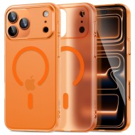 Тънък кейс с MagSafe за iPhone 17 Pro Max от Tech-Protect MagSlim - Matte Cosmic Orange
