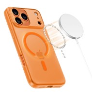 Тънък кейс с MagSafe за iPhone 17 Pro Max от Tech-Protect MagSlim - Matte Cosmic Orange