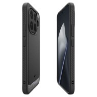Удароустойчив кейс за Xiaomi 15T Pro от Spigen Rugged Armor - Matte Black