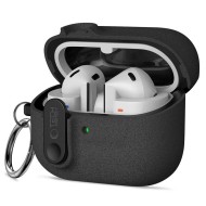 Твърд калъф с карабинер за слушалки Samsung Galaxy Buds 3 / 3 FE / 3 Pro от Tech-Protect Slim Hook - Black