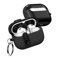 Твърд калъф с карабинер за слушалки Samsung Galaxy Buds 3 / 3 FE / 3 Pro от Tech-Protect Slim Hook - Black