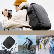 Твърд калъф с карабинер за слушалки Samsung Galaxy Buds 3 / 3 FE / 3 Pro от Tech-Protect Slim Hook - Black