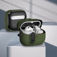 Твърд калъф с карабинер за слушалки Samsung Galaxy Buds 3 / 3 FE / 3 Pro от Tech-Protect Slim Hook - Olive Green