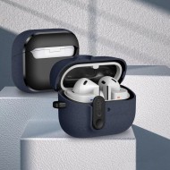 Твърд калъф с карабинер за слушалки Samsung Galaxy Buds 3 / 3 FE / 3 Pro от Tech-Protect Slim Hook - Fluffy Blue