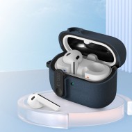 Твърд калъф с карабинер за слушалки Samsung Galaxy Buds 3 / 3 FE / 3 Pro от Tech-Protect Slim Hook - Fluffy Blue