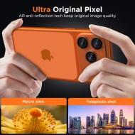 Алуминиев протектор за камера на iPhone 17 Pro от Tech-Protect Camfull Fit+ - Matte Clear
