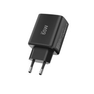 TECH-PROTECT NCA65W-GAN 3-PORT NETWORK CHARGER PD 65W / QC3.0 BLACK