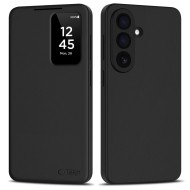 Кожен, активен тефтер за Samsung Galaxy S26 от Tech Protect Smart Wallet - Matte Black