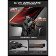 SUPCASE UNICORN BEETLE PRO & TEMPERED GLASS 2-PACK GALAXY S26 ULTRA BLACK
