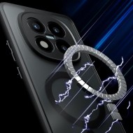 Твърд кейс с MagSafe пръстен за Xiaomi Poco M8 Pro / Redmi Note 15 Pro+ Plus 5G от Tech-Protect MagMat - Matte Black