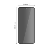 2x Стъклен протектор за Samsung Galaxy A37 / A57 / S25 FE от Tech-Protect Anti Spy Glass Pro+ - Privacy 