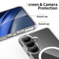 Хибриден кейс с MagSafe за Samsung Galaxy S26+ Plus от Tech-Protect Flexair Hybrid - Clear
