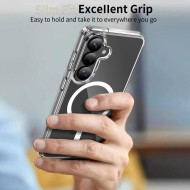Хибриден кейс с MagSafe за Samsung Galaxy S26+ Plus от Tech-Protect Flexair Hybrid - Clear