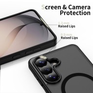 Твърд кейс с MagSafe пръстен за Samsung Galaxy S26 от Tech-Protect MagMat - Matte Black