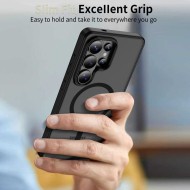Твърд кейс с MagSafe пръстен за Samsung Galaxy S26 Ultra от Tech-Protect MagMat - Matte Black