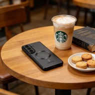 Твърд кейс с MagSafe и протектор за камерата на Samsung Galaxy S26+ Plus от Tech-Protect MagFlex - Black