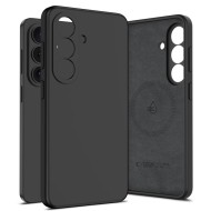 Твърд силиконов кейс с MagSafe за Samsung Galaxy S26 от Tech-Protect Silicone - Black