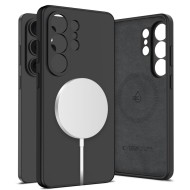 Твърд силиконов кейс с MagSafe за Samsung Galaxy S26 Ultra от Tech-Protect Silicone - Black