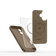TECH-PROTECT SILICONE MAGSAFE IPHONE 16E / 17E CHOCOLATE BROWN