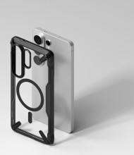 Удароустойчив кейс с MagSafe за Samsung Galaxy S26 Ultra от Ringke Fusion X - Black