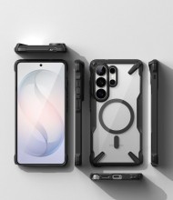 Удароустойчив кейс с MagSafe за Samsung Galaxy S26 Ultra от Ringke Fusion X - Black