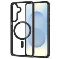 Твърд кейс с MagSafe пръстен за  Samsung Galaxy S26 от Tech-Protect MagMat - Black / Clear