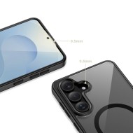Твърд кейс с MagSafe пръстен за  Samsung Galaxy S26+ Plus от Tech-Protect MagMat - Black / Clear
