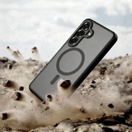 Кейс с MagSafe и защита на камерата за Samsung Galaxy S26 от Tech-Protect MagCam - Matte Black