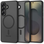 Кейс с MagSafe и защита на камерата за Samsung Galaxy S26+ Plus от Tech-Protect MagCam - Matte Black