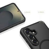 Кейс с MagSafe и защита на камерата за Samsung Galaxy S26+ Plus от Tech-Protect MagCam - Matte Black