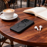 Кейс с MagSafe и защита на камерата за Samsung Galaxy S26 Ultra от Tech-Protect MagCam - Matte Black