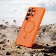 Твърд кейс с MagSafe пръстен за Samsung Galaxy S26 Ultra от Tech-Protect MagMat - Matte Orange