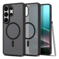 Удароустойчив кейс с MagSafe пръстен за Samsung Galaxy S26 Ultra от Spigen Ultra Hybrid Mag - Frost Black